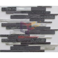 Strip Shape Aluminium and Quartz Mixed Morden Design Mosaic (CFA109)